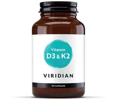 Vitamina D3 si K2, 90 Capsule, Viridian