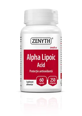 Acid Alpha Lipoic 250mg, 60 capsule, Zenyth