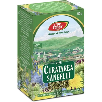 Ceai curatarea sangelui P125, 50g, Fares