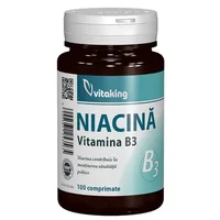 Vitamina B3 Niacina 100mg, 100 comprimate, Vitaking
