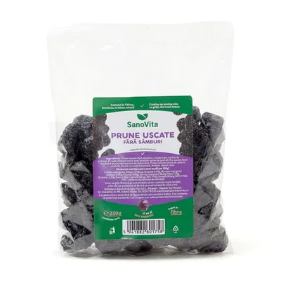 Prune uscate, 250 g, Șanovița