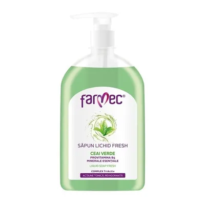 Săpun lichid fresh cu ceai verde, 500 ml, Farmec