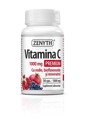 Pachet Vitamina C Rodie Premium , 60 + 30 capsule, Zenyth