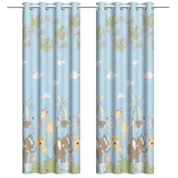 Draperie copii ZOO Bleu, Perpetuum | 140 x 245 cm