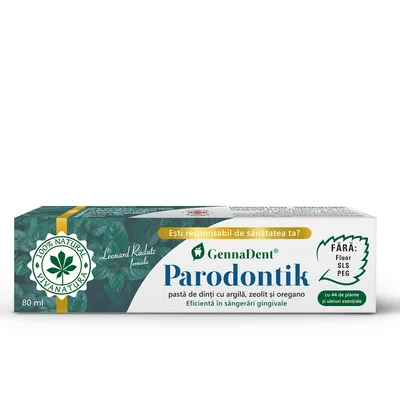 Pasta de dinti GennaDent Parodontik, 80ml, VivaNatura