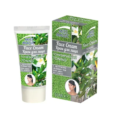 Crema de fata cu extract de ceai verde Miss Magic | 50 ml