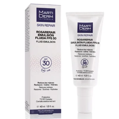 Crema fluida antiroseata Rosarepair SPF30 Skin Repair, Martiderm | 40 ml