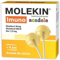 Molekin Imuno Acadele aroma citrice 4 ani+, Zdrovit | 12 acadele