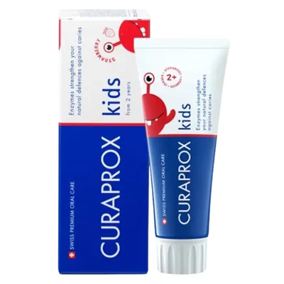 Pasta de dinti pentru copii 950 PPM aroma de capsuni, Curaprox | 60 ml