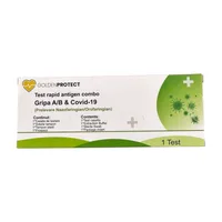 Test combo Gripa A/B + Covid 19 - prelevare 2 in 1 orofaringian si nazofaringian, Golden Protect | 1 buc