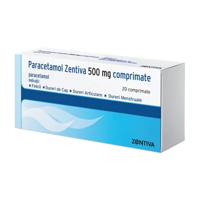 Zentiva Paracetamol 500 mg | 20 comprimate
