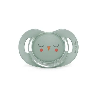 Suzeta anatomica SX Pro din silicon premium 0-6 luni, bufnita verde, Bonhomia, Suavinex