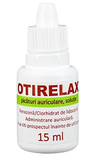 Otirelax picaturi auriculare, solutie, 45,5 mg/ml + 11,4 mg/ml, Rompharm | 15 ml