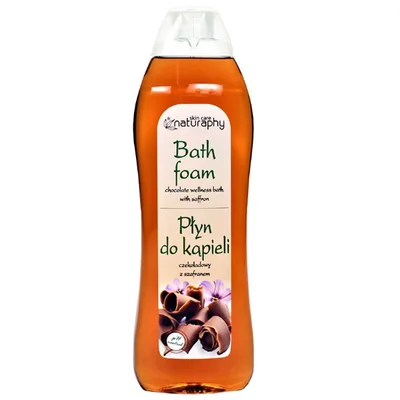 Spuma de baie cu ciocolata si sofran Naturaphy, Blux | 1 l
