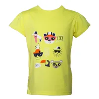 Tricou bebe maneca scurta DL06 galben/imprimeu, Danina | 12 luni