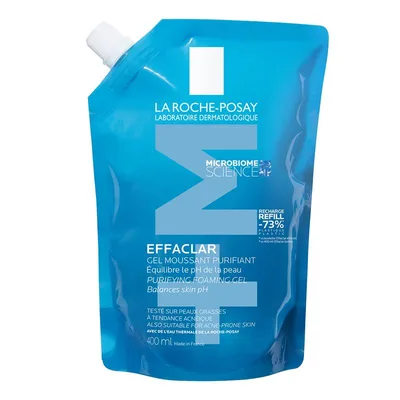 Rezerva Gel spumant de curatare purifiant pentru ten gras cu tendinta acneica Effaclar +M, La Roche-Posay | 400 ml