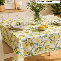 Fata de masa teflonata antimurdarire Crem Lemon 140x180 cm, Ralex | 1 buc