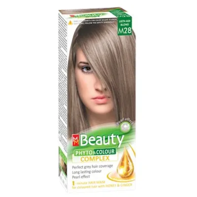 Vopsea de par M28 - Blond cenusiu deschis, MM Beauty | 110 g