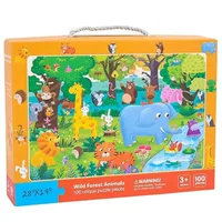 Puzzle piese lemn FOREST 3+, Fun Toys | 100 piese de lemn