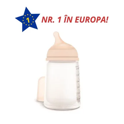 BIBERON ANTICOLICI ZERO 270ML TETINA SILICON FLUX MEDIU 3188416 188416