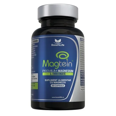 Magtein Magneziu L-Treonat Premium, Boost4Life | 90 capsule
