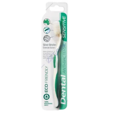 Periuta de dinti Dental Eco Friendly Antibacteriana Sensitive - verde, Rubella