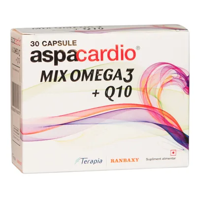 Aspacardio Mix Omega 3 + Q10, Terapia SA | 30 capsule