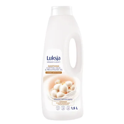 Gel spuma de baie CREAMY & SOFT XXL Soothing, Luksja | 1,5 L