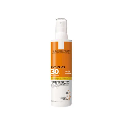 Spray invizibil cu protectie solara SPF 30+ pentru corp Anthelios, La Roche-Posay | 200 ml