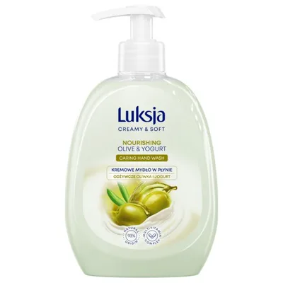 Sapun lichid CREAMY & SOFT cu pompita Nourishing, Luksja | 500 ml