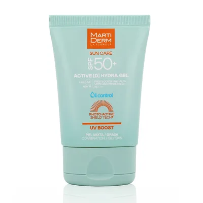 Gel facial hidratant protectie solara SPF50+ Active D Sun Care, Martiderm | 50 ml