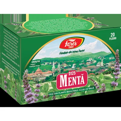 Menta, D125, ceai la plic, Fares | 20 plicuri