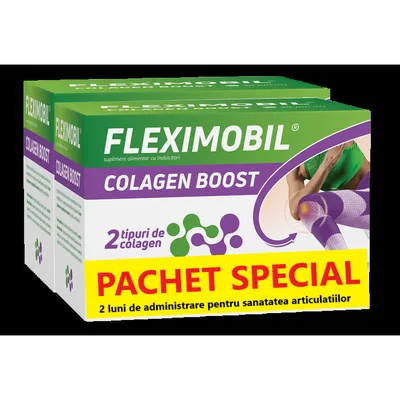 Fleximobil Colagen Boost, pachet special, Fiterman Pharma | 2 x 30 plicuri