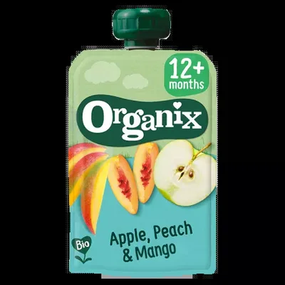 Piure ecologic BIO din Mar, Piersica si Mango 12+ luni, Organix | 100 g