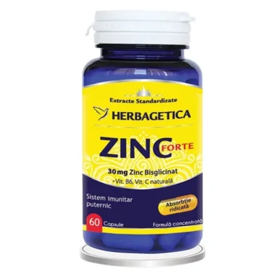Zinc Forte, 60 capsule, Herbagetica
