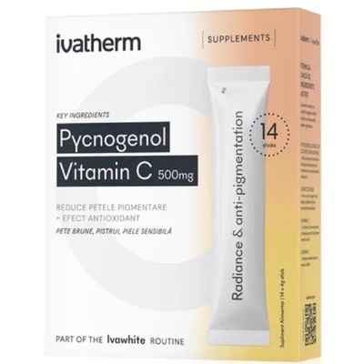 Pycnogenol și Vitamina C 500 mg, 14 Plicuri - Ivatherm