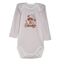Body maneca lunga DL10 Little Girl roz/alb dungi, Danina | 18 luni