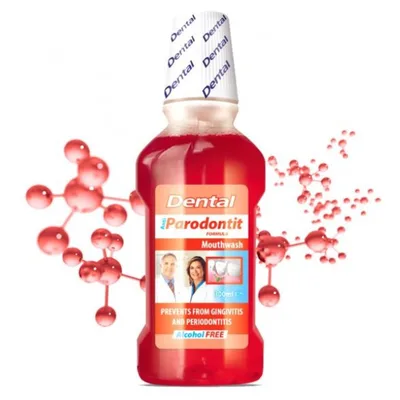 Apa de gura DENTAL Anti-Parodontoza, Rubella | 300 ml