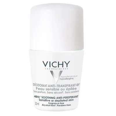 Deodorant roll-on antiperspirant 48 ore fara parfum, Vichy | 50 ml