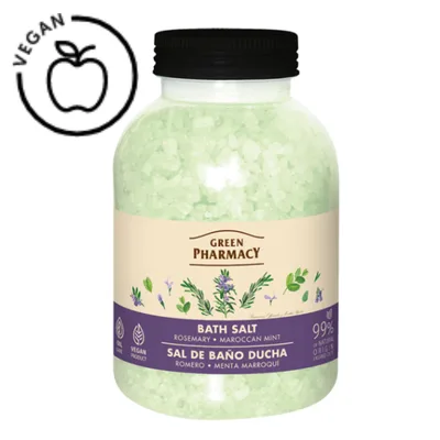 Sare de baie Rozmarin si Menta Marocana, Green Pharmacy | 1000 g