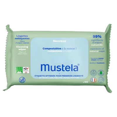 SERVETELE CURATATOARE CU APA COMPOSTABILE 60BUC