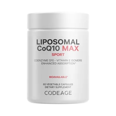 CodeAge Liposomal CoQ10 Max, Coenzima Q-10 Lipozomala, General Nutrition Corp | 60 cps