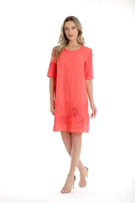 Rochie broderie CV25031 corai, Cesy | marimea M