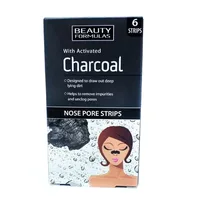 Plasturi curatare pori cu carbune activ Beauty Formulas, Elina Med | 6 buc