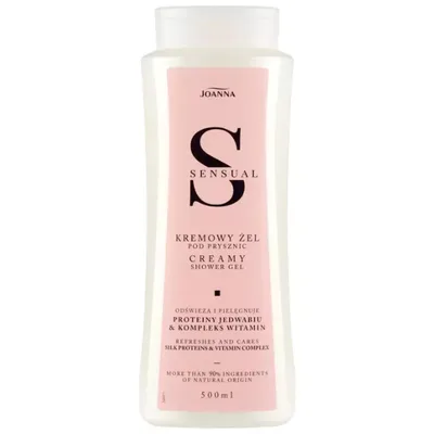 Gel crema de dus cu Proteine de matase si vitamine Sensual, Joanna | 500 ml
