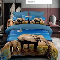 Lenjerie de pat FINET 1 persoana bleu elefant160x220 cm, Ralex | 1 buc