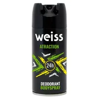 Deodorant pentru barbati Weiss Atraction, Arom | 150 ml