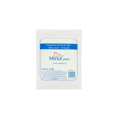 Comprese sterile 10/8 X 50, Minut