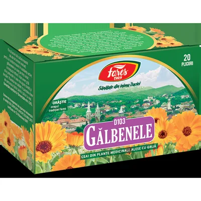 Galbenele, D103, ceai la plic, Fares | 20 plicuri