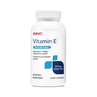 Vitamina E Naturala 1000UI, GNC |  60 capsule gelatinoase